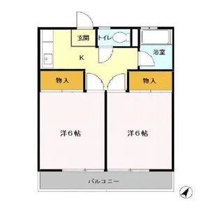 ハイツKM【2階】の間取り