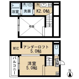 グレイス【203号室】の間取り