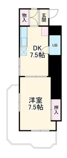 カーサ立石【201号室】の間取り