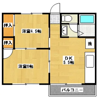 ペリーハイム新松戸【102号室】の間取り