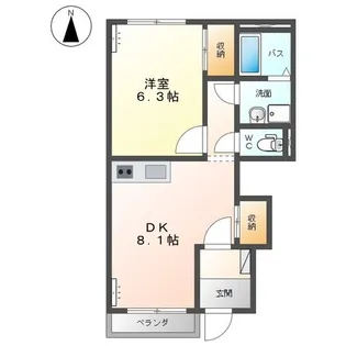 フォレスト ヴィラ パートⅡ【1階】の間取り