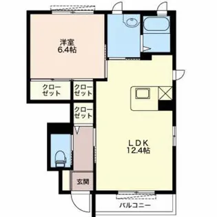 エスポワール21C【102号室】の間取り