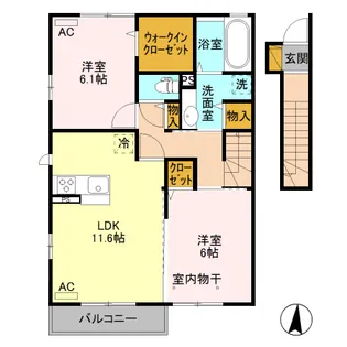 レオニール A【2階】の間取り