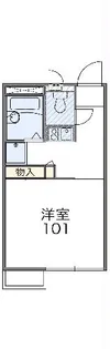 レオパレスフルール【1階】の間取り