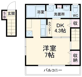 ドミール西初石A棟【2階】の間取り