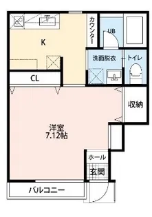 ドミール西初石B棟【1階】の間取り