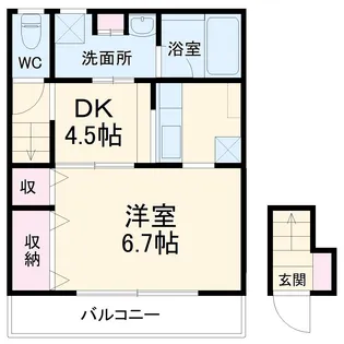 ドミール西初石B棟【2階】の間取り