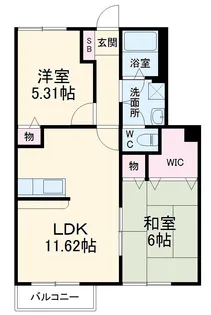 ミレニアム・サンE棟【101号室】の間取り
