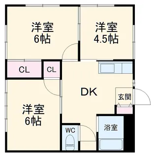 まるいわパレスみつわ台【2階】の間取り