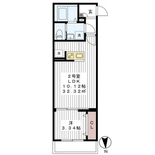 AJ南柏WestⅢ【1階】の間取り