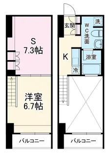 リブシス浦和【7階】の間取り