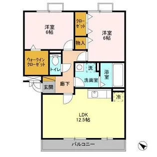 レジデンスヒルズ A【2階】の間取り