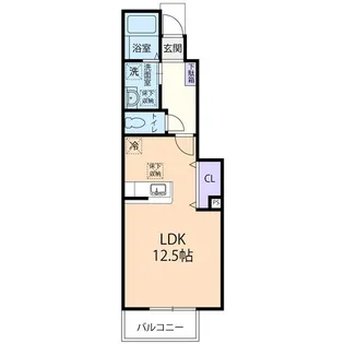 Cherokee B【1階】の間取り