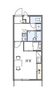 レオパレスフェルト2【103号室】の間取り