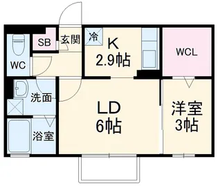 プレミールハイム【205号室】の間取り