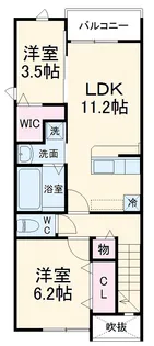 カンポ ドーロ【3階】の間取り