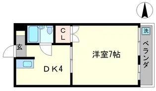 ラビットハイツ【3階】の間取り