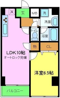 ローズステージ泉大津駅前【208号室】の間取り