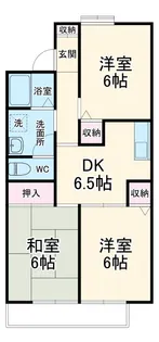 グランディール夏見台【1階】の間取り