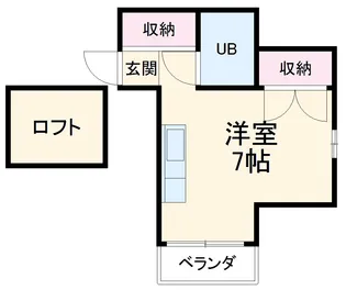 ヴィラ泉町【401号室】の間取り