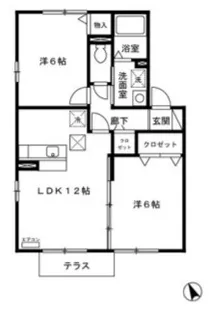 ウィステリア【1階】の間取り