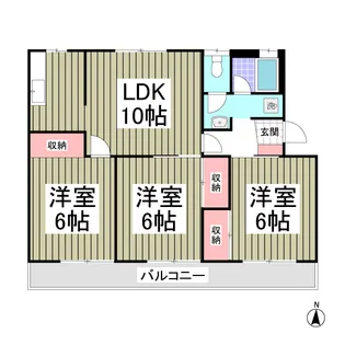 レインボーハウス4号棟【2階】の間取り