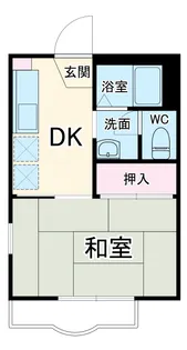ブルーシーハイツ B棟【203号室】の間取り