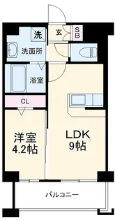 アイ・ウエスト高宮【1階】の間取り