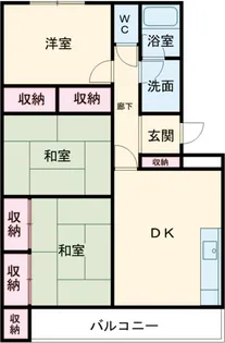 プライムコート大和田Ⅱ【1階】の間取り