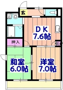 フォルス船橋Ⅲ【1階】の間取り