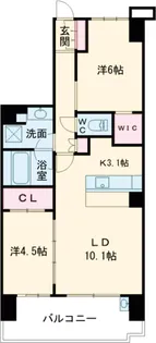 アデニウム ザ・オアシスガーデン【9階】の間取り