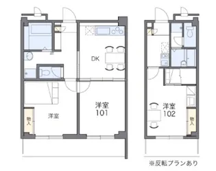 レオパレス古島HIGA【201号室】の間取り