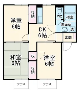 レジデンス翔【1階】の間取り