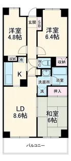 ツインズ浦和【2階】の間取り