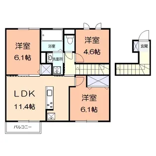 仁平C【2階】の間取り