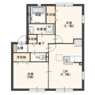 さくらハイツ【101号室】の間取り