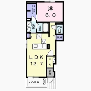 アロッジオ・セレーノ【1階】の間取り