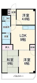 ヒルズ平和ヶ丘【5階】の間取り