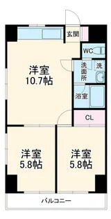 早川マンション【102号室】の間取り