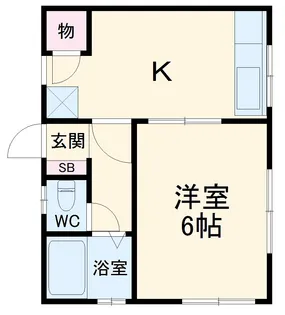 銀座コーポK【302号室】の間取り