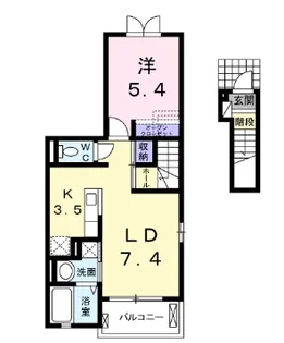 CreationⅣ【2階】の間取り