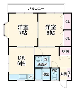 レオ・メリーハイツ【2階】の間取り