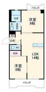 稲熊ビル【0205号室】の間取り