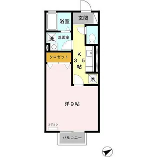 ヴァン ヴェール B【1階】の間取り