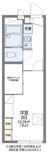 レオパレス竹林【106号室】の間取り