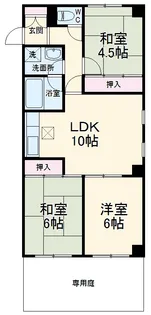プリンシパル浦和【1階】の間取り