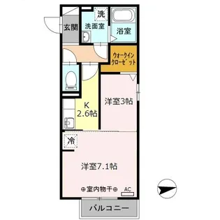 ファーム・ワン【2階】の間取り