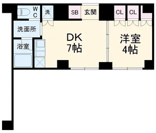 ルーブル川崎中丸子【6階】の間取り
