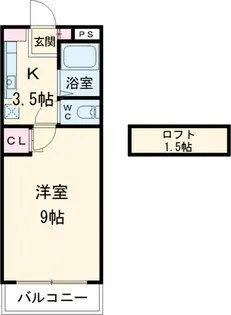 KDマンション峰【103号室】の間取り