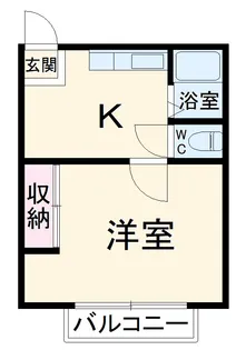 サンハイツ富士見【202号室】の間取り